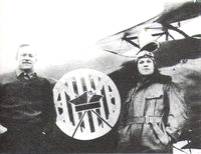 American volunteers, Merian C. Cooper and Cedric Fauntleroy, fighting in the Kosciuszko Squadron of the Polish Air Force.